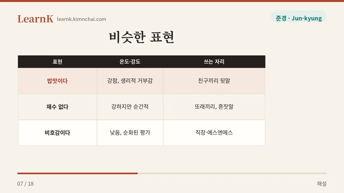 온도가 다르다