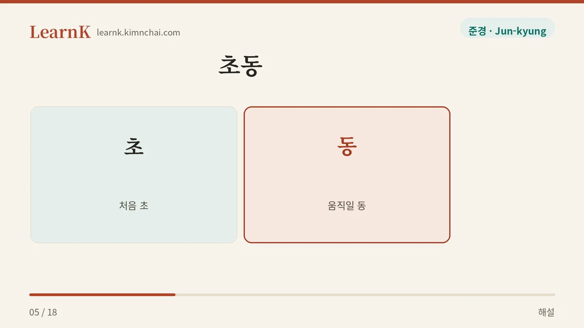 처음의 움직임