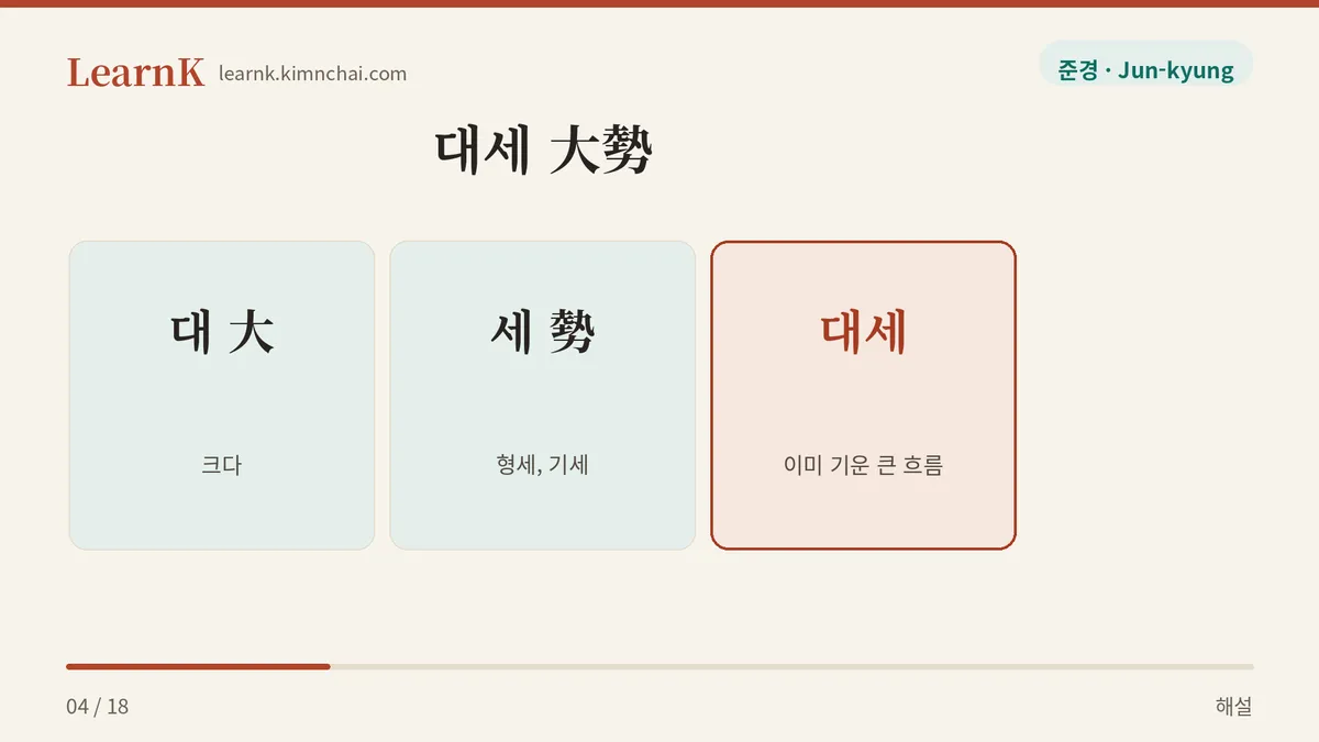 큰 대, 형세 세