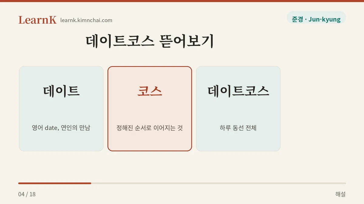 데이트 + 코스