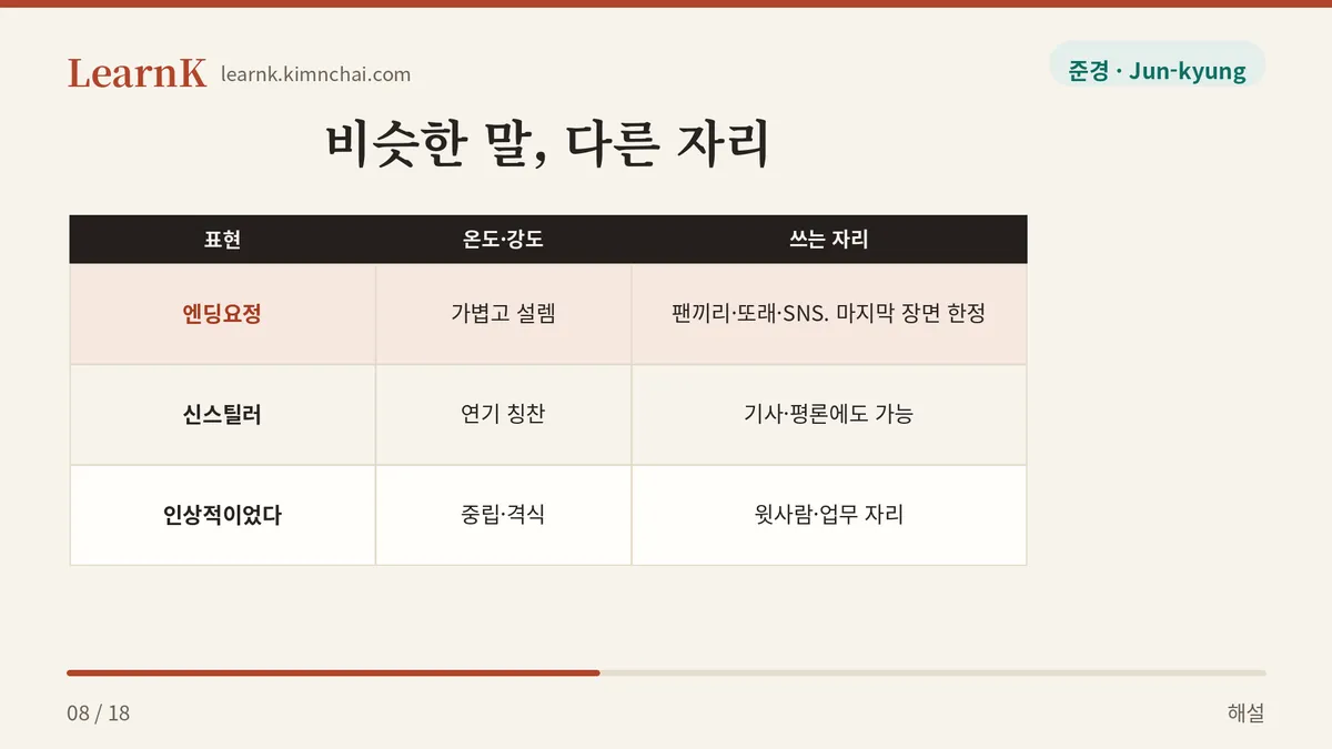 엔딩요정 vs 신스틸러