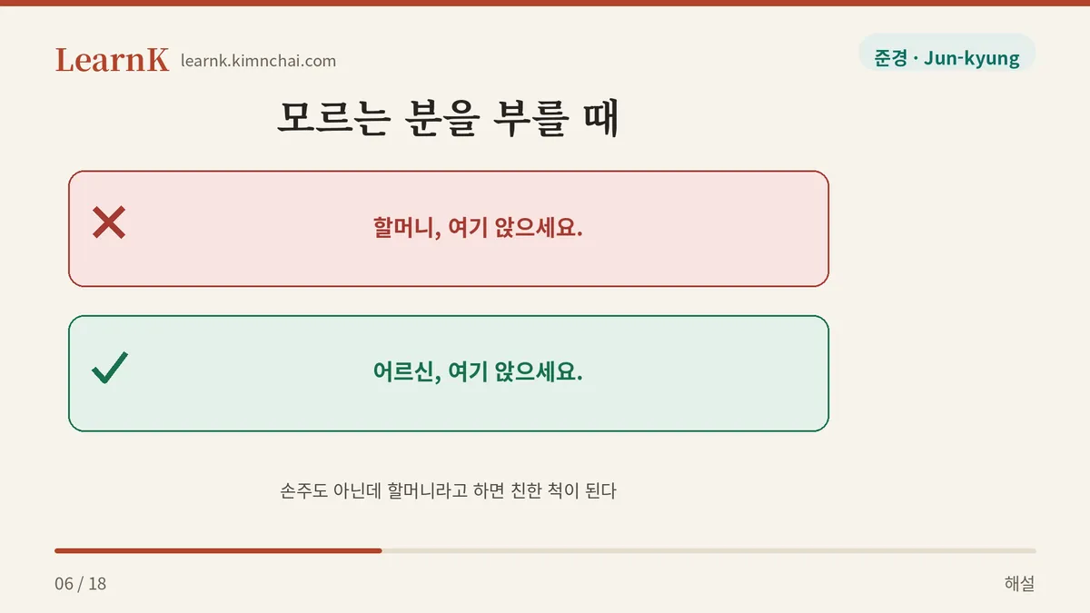 한 걸음 물러선 정중함