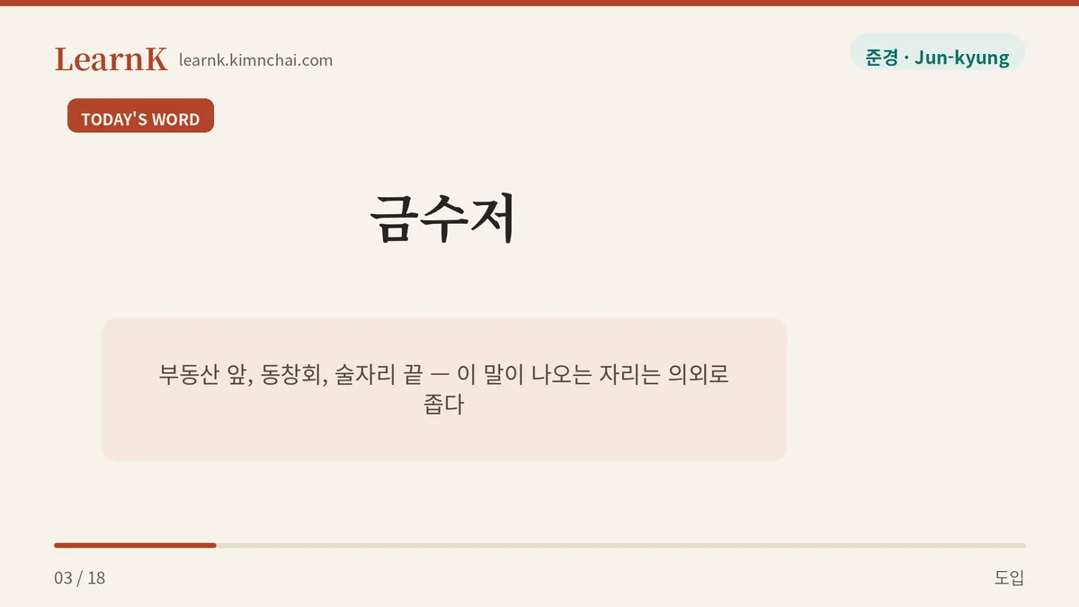 오늘의 표현: 금수저