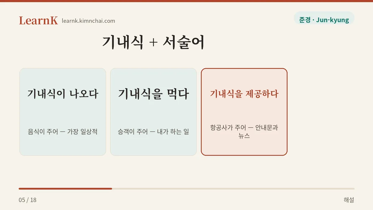 주어에 따라 갈리는 세 짝