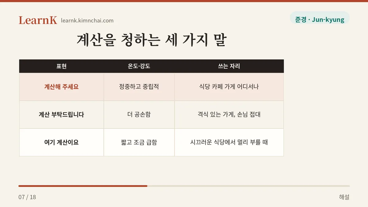 온도 세 가지
