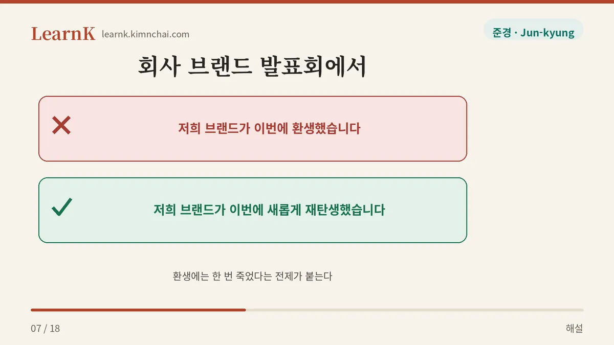 브랜드는 재탄생