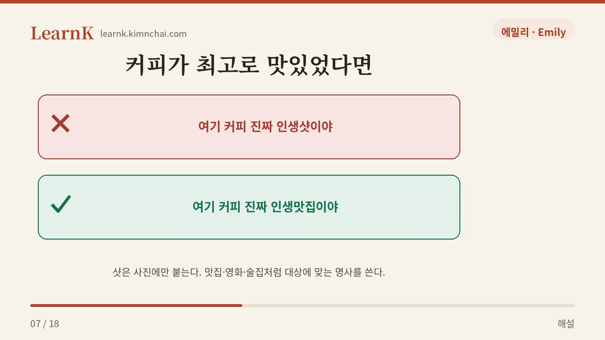 인생 + 명사 공식
