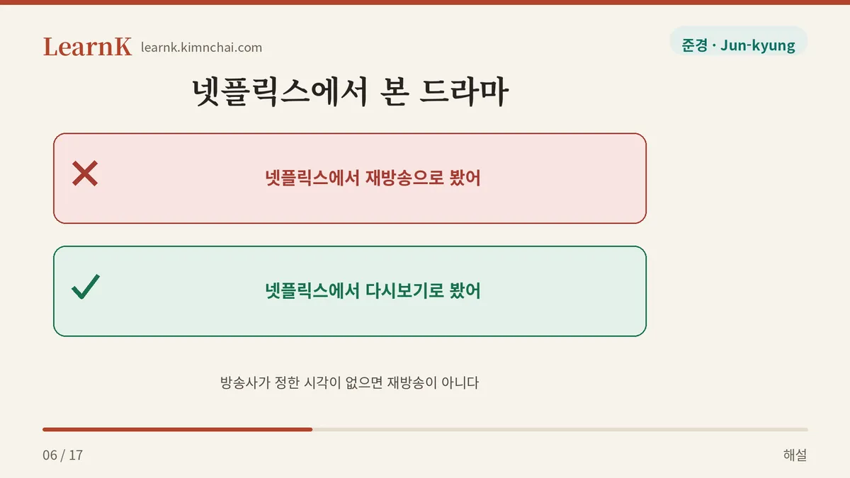 넷플릭스는 재방송이 아니다