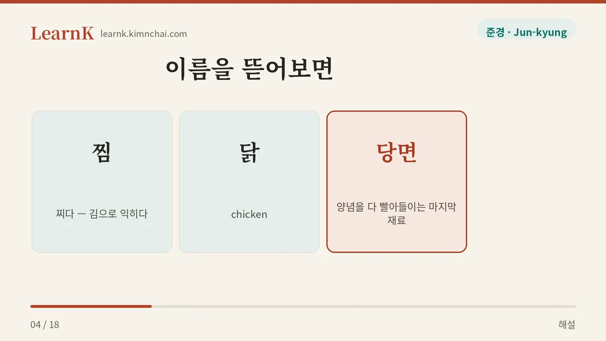 찜 + 닭