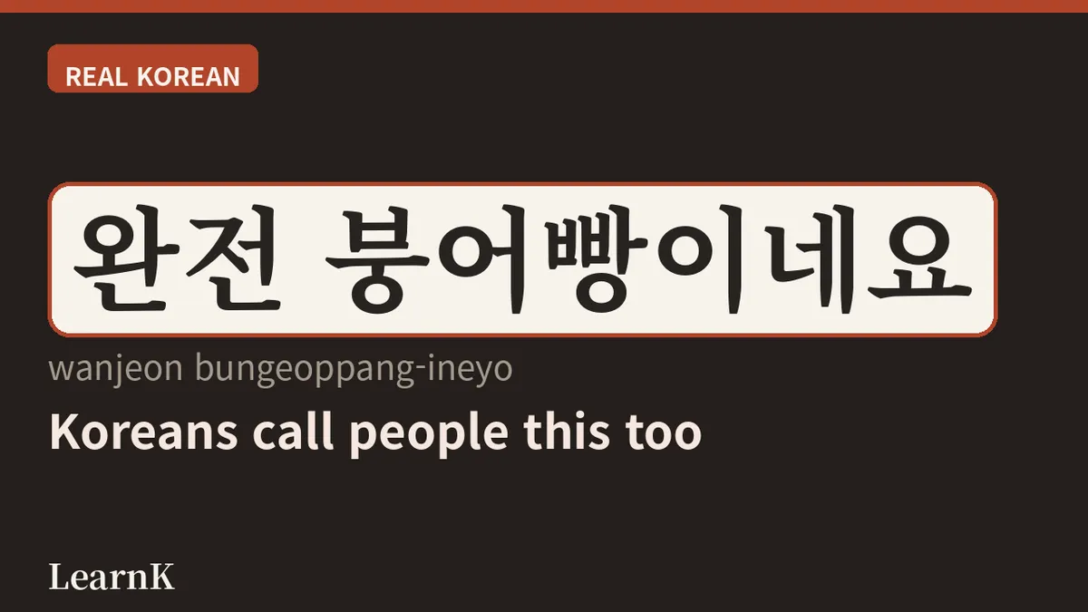冬日巷弄里的国民小吃「붕어빵 (bungeoppang)」—— 连「长得像붕어빵一样」都能说