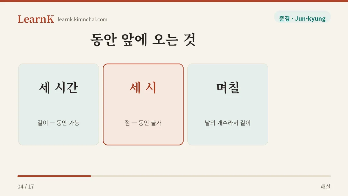 점이 아니라 길이