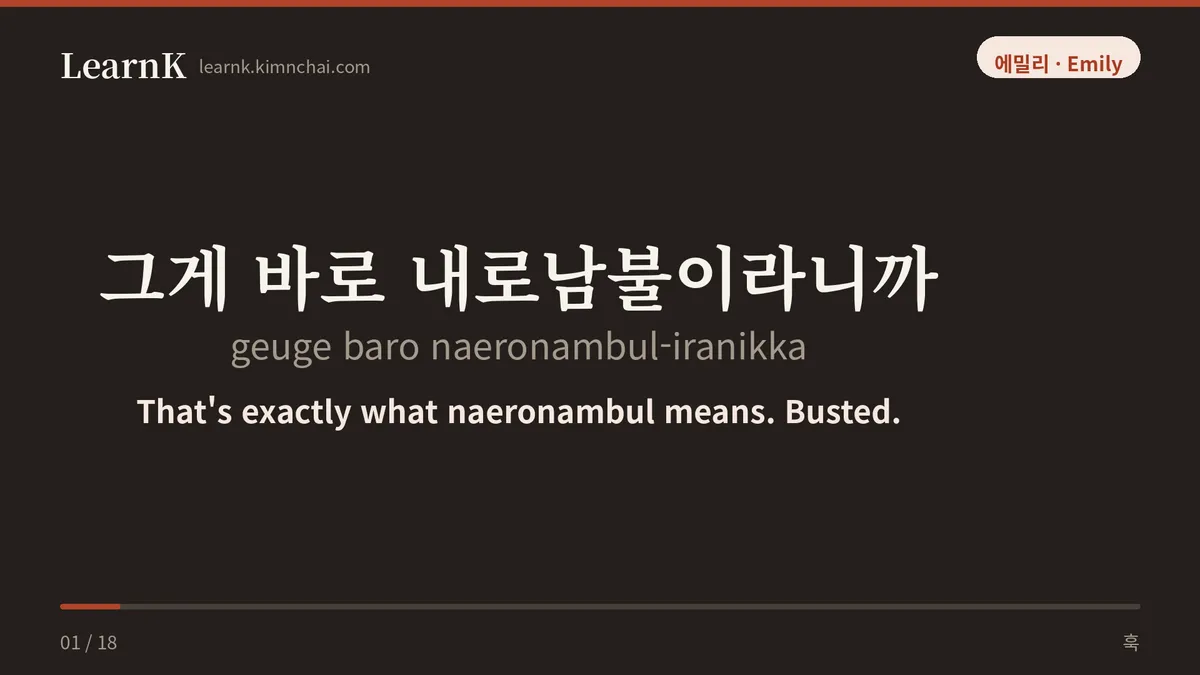그게 바로 내로남불이라니까