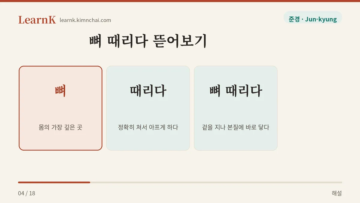 뼈 때리다 뜯어보기
