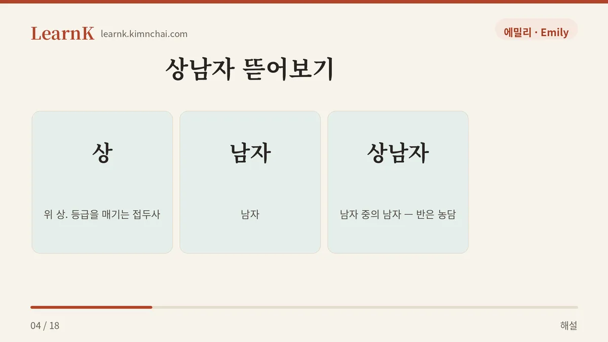상 + 남자