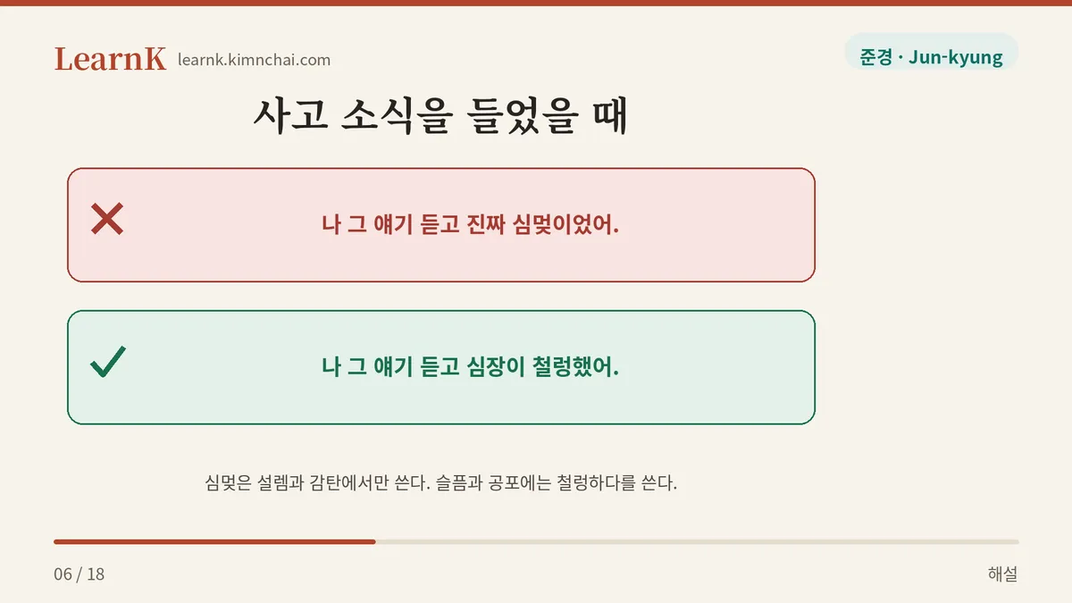 나쁜 소식에는 안 쓴다
