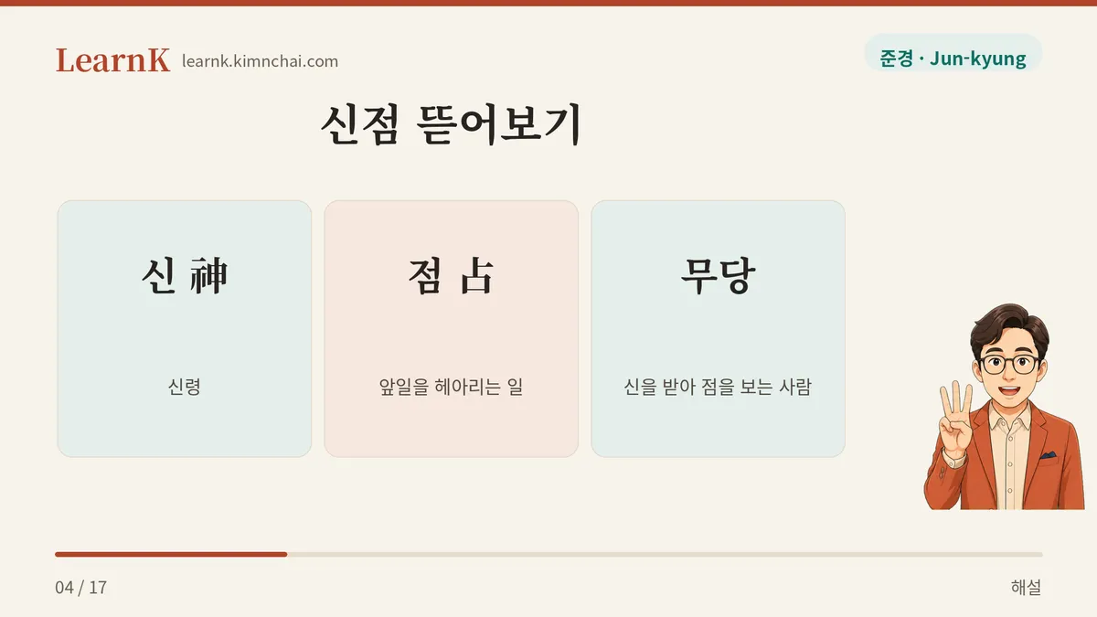 신에게 묻는 점