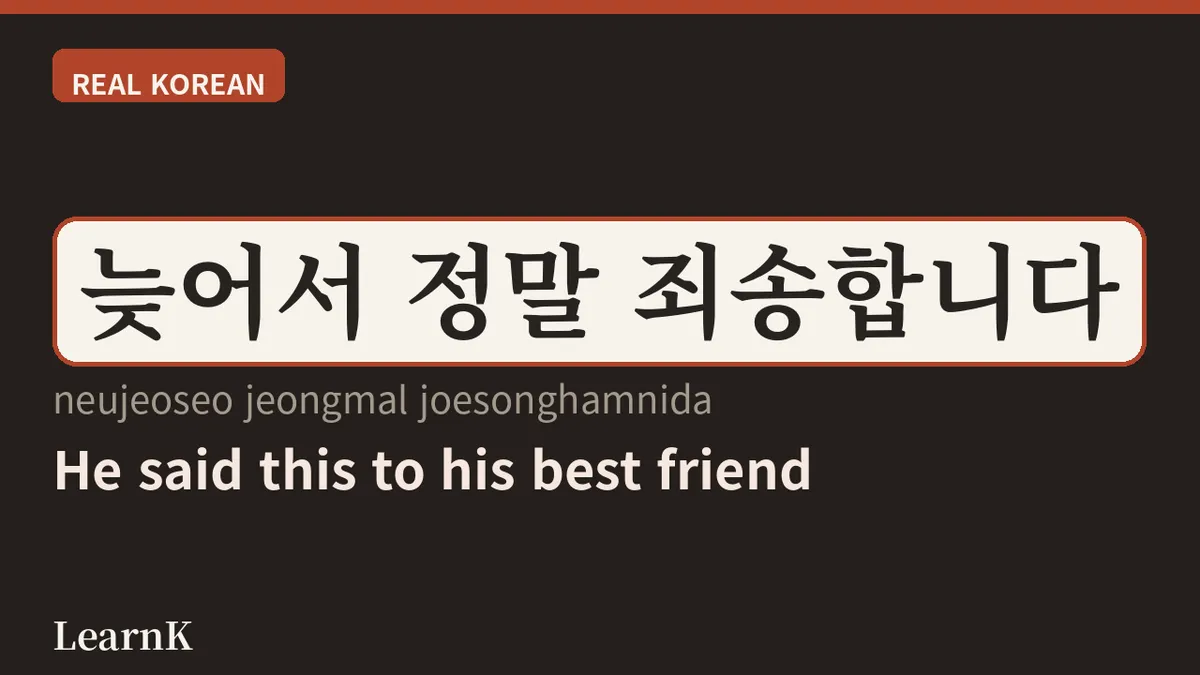 미안해 vs 죄송합니다: A Complete Guide to the Two Faces of Korean Apologies