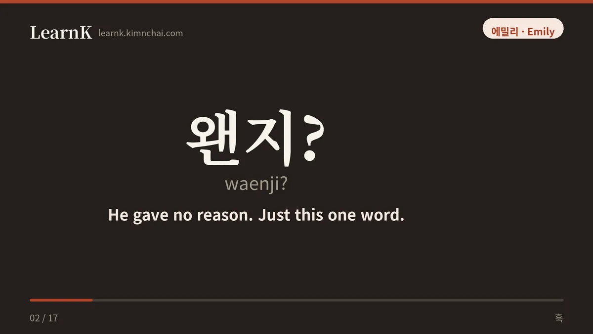 왠지?
