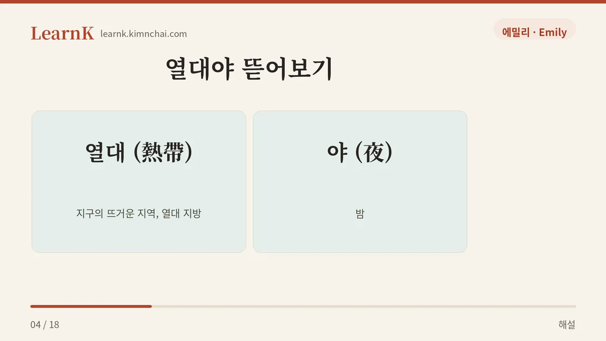 열대 + 야